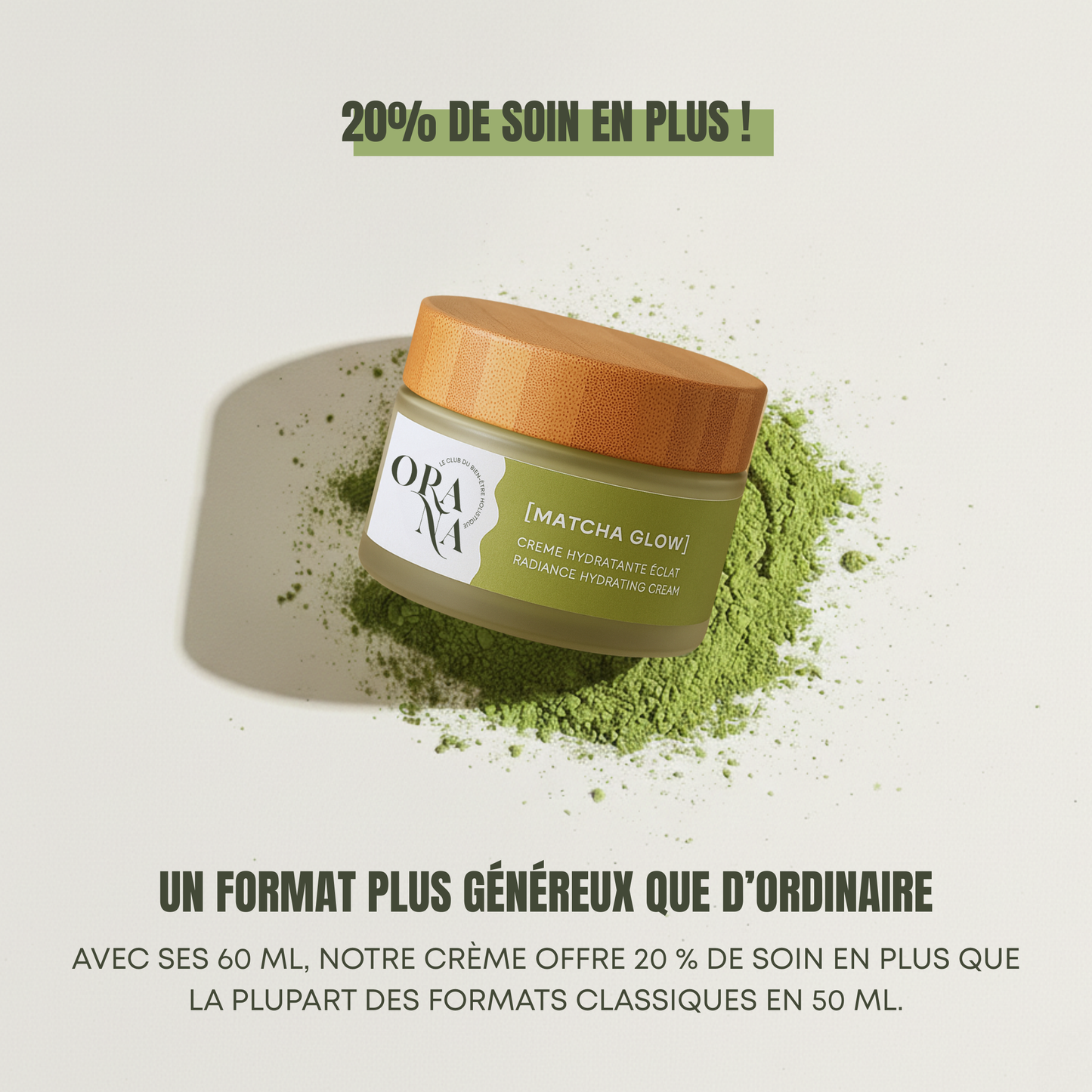 Matcha Glow - Crème hydratante au Matcha